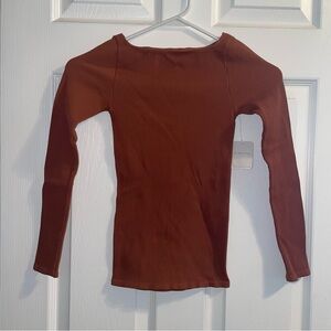 Intimately Free People Caught Your Eye Long Sleeve in Toasted Cocoa